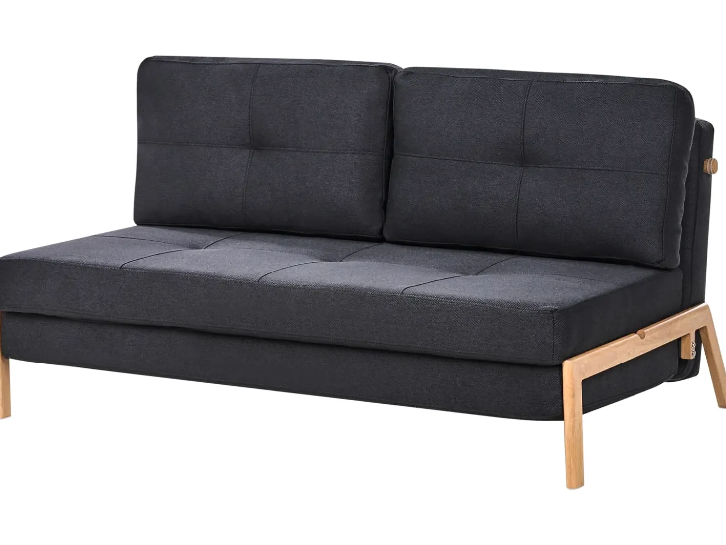 Sovesofa 2 personers EDLAND Sort