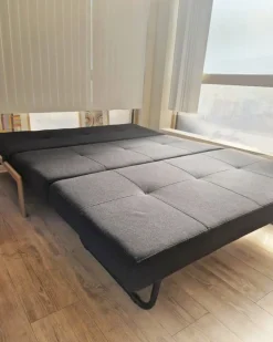 Sovesofa 2 personers EDLAND Sort