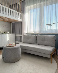 Sovesofa 2 personers EDLAND Lysegrå