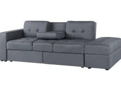 Sovesofa 3 personers FALSTER Mørkegrå med opbevaring