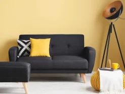 Sovesofa 2 personers FLORLI Sort