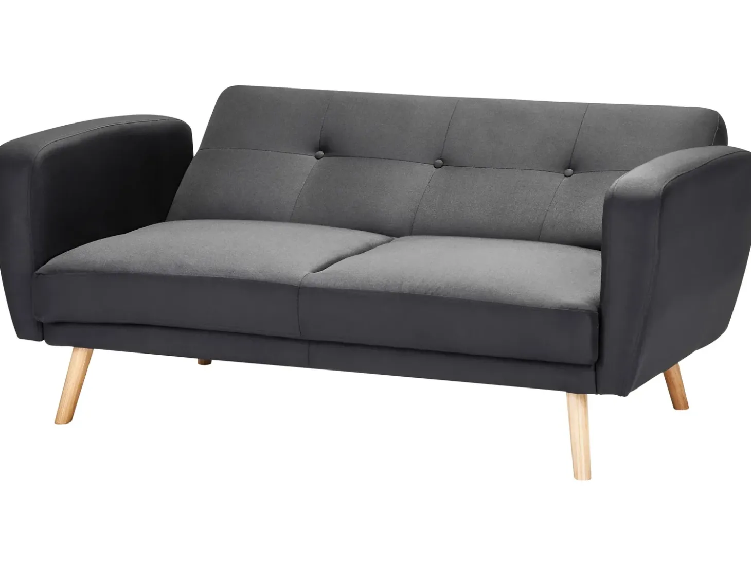 Sovesofa 2 personers FLORLI Sort