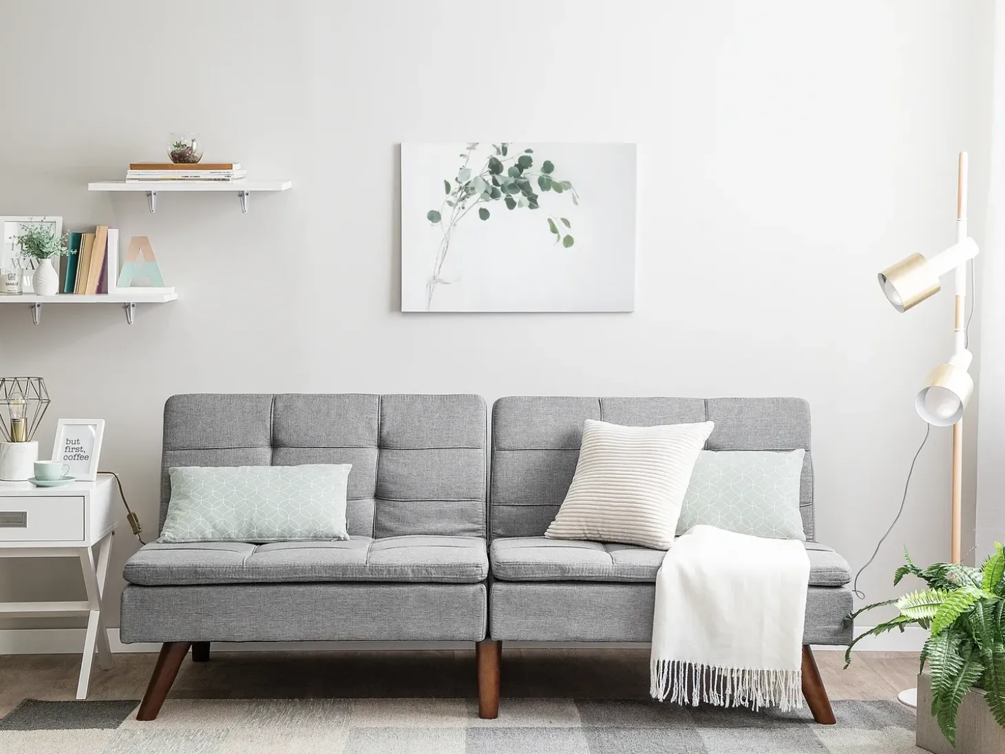 Sovesofa 3 personers RONNE Lysegrå