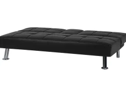 Sovesofa 3 personers ROXEN Kunstlæder Sort