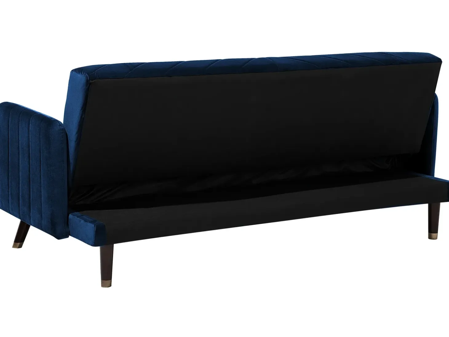 Sovesofa 3 personers SENJA Velour Navy Blå