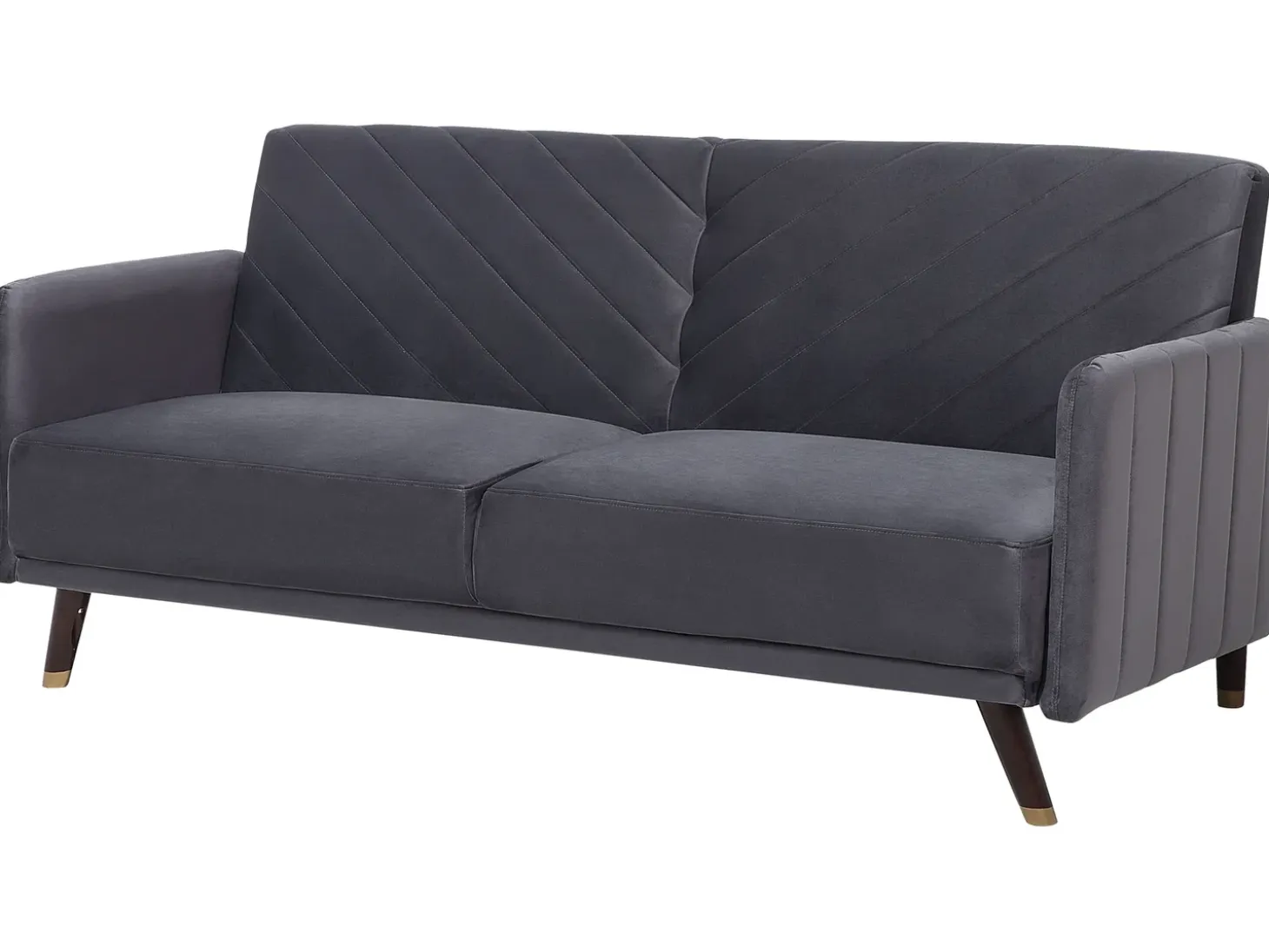 Sovesofa 3 personers SENJA Velour Grå