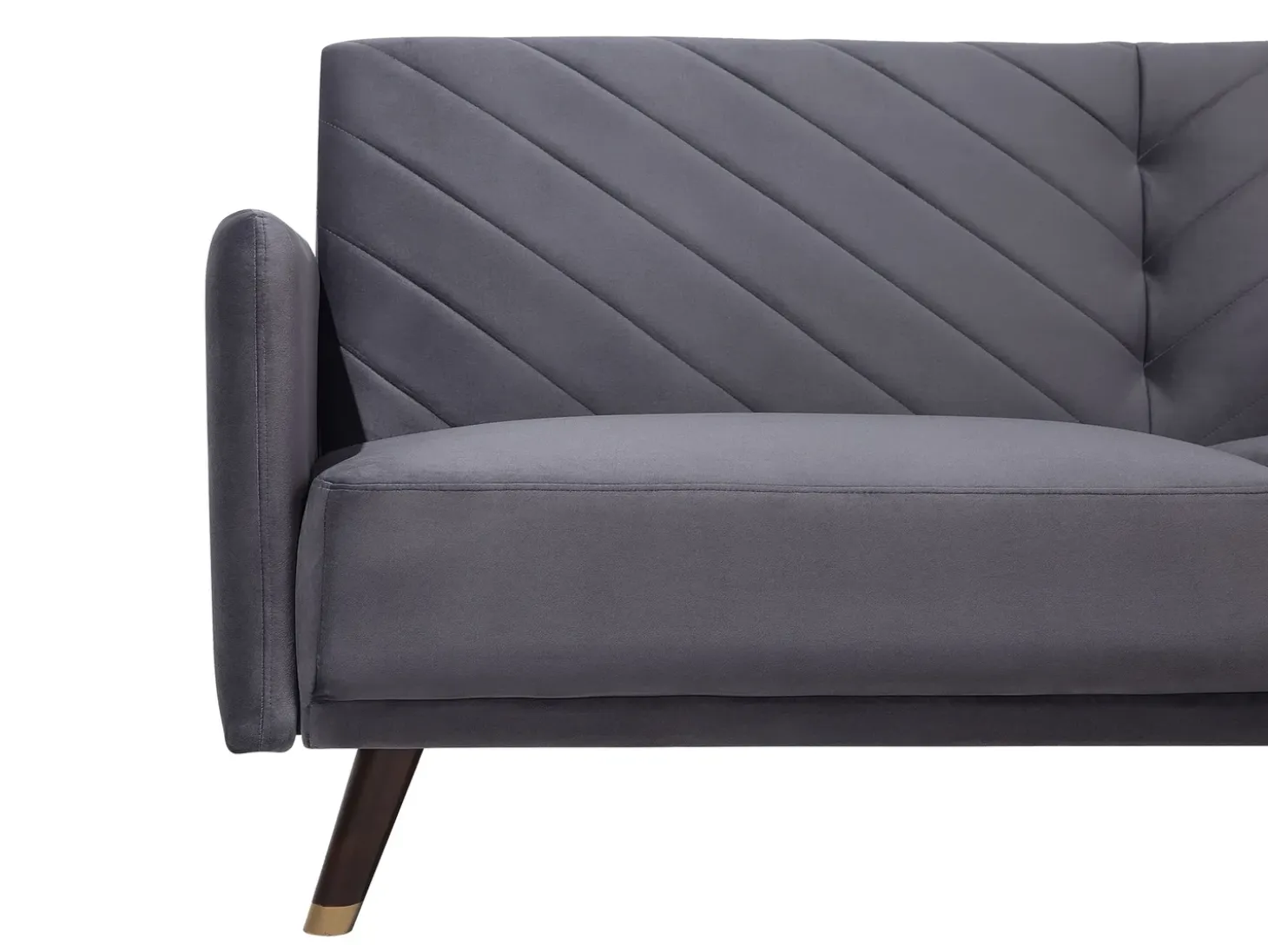 Sovesofa 3 personers SENJA Velour Grå
