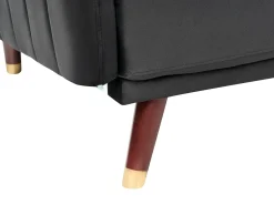 Sovesofa 3 personers SENJA Velour Sort