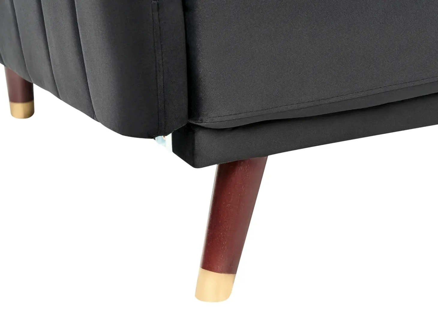 Sovesofa 3 personers SENJA Velour Sort