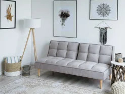 Sovesofa 3 personers SILJAN Lysegrå Grå
