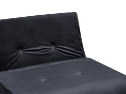 Sovesofa 2 personers VESTFOLD Velour Sort