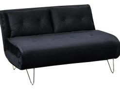 Sovesofa 2 personers VESTFOLD Velour Sort