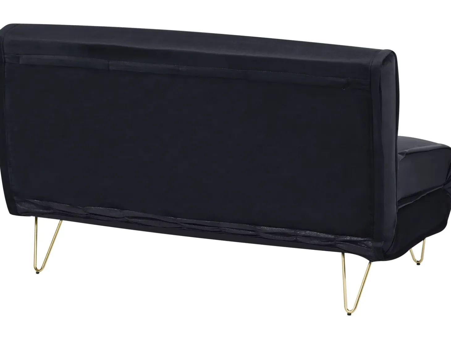Sovesofa 2 personers VESTFOLD Velour Sort