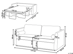 Sovesofa INKOO Brun