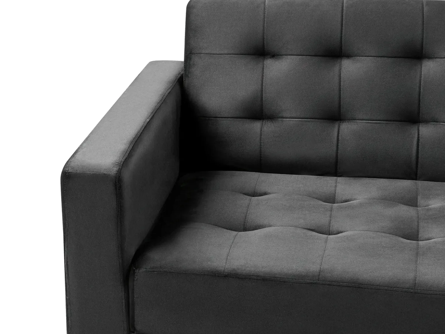 Sovesofa 3 personers ABERDEEN Velour Sort
