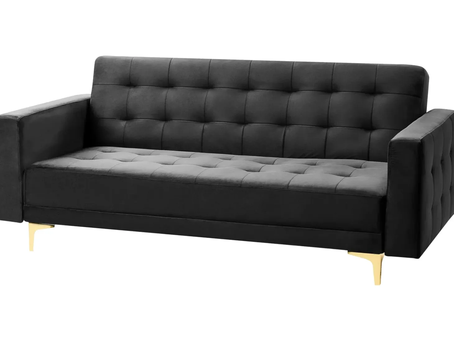Sovesofa 3 personers ABERDEEN Velour Sort