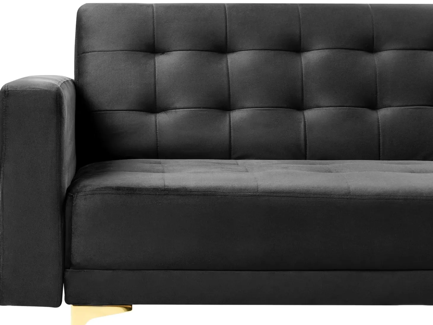 Sovesofa 3 personers ABERDEEN Velour Sort
