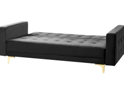 Sovesofa 3 personers ABERDEEN Velour Sort