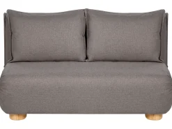 Sovesofa 2 personers ABISKO Kunstlinned Mørkegrå