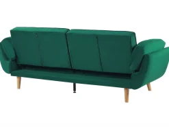 Sovesofa 3 personers ASBY Velour Grøn