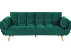 Sovesofa 3 personers ASBY Velour Grøn
