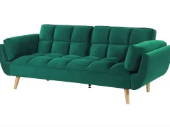 Sovesofa 3 personers ASBY Velour Grøn