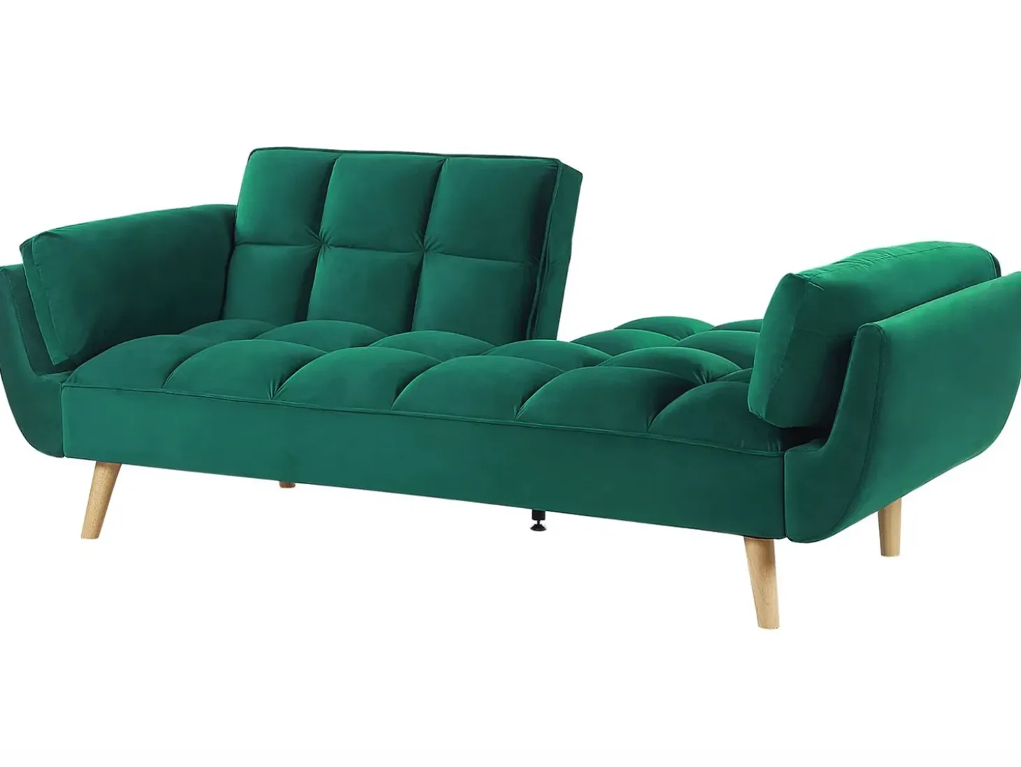 Sovesofa 3 personers ASBY Velour Grøn