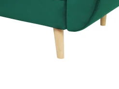 Sovesofa 3 personers ASBY Velour Grøn