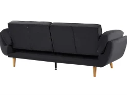 Sovesofa 3 personers ASBY Velour Sort