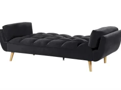 Sovesofa 3 personers ASBY Velour Sort