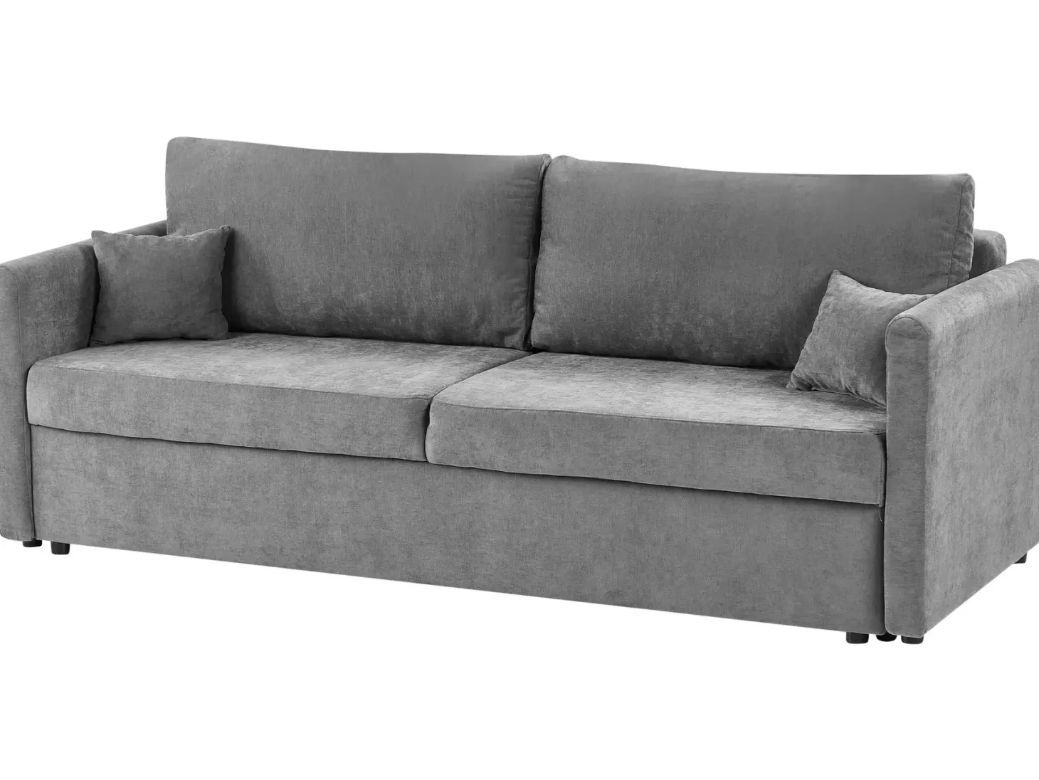 Sovesofa 3 personers BLEIK Chenille Lysegrå med opbevaring