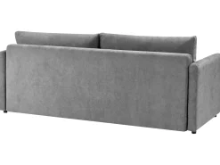 Sovesofa 3 personers BLEIK Chenille Lysegrå med opbevaring