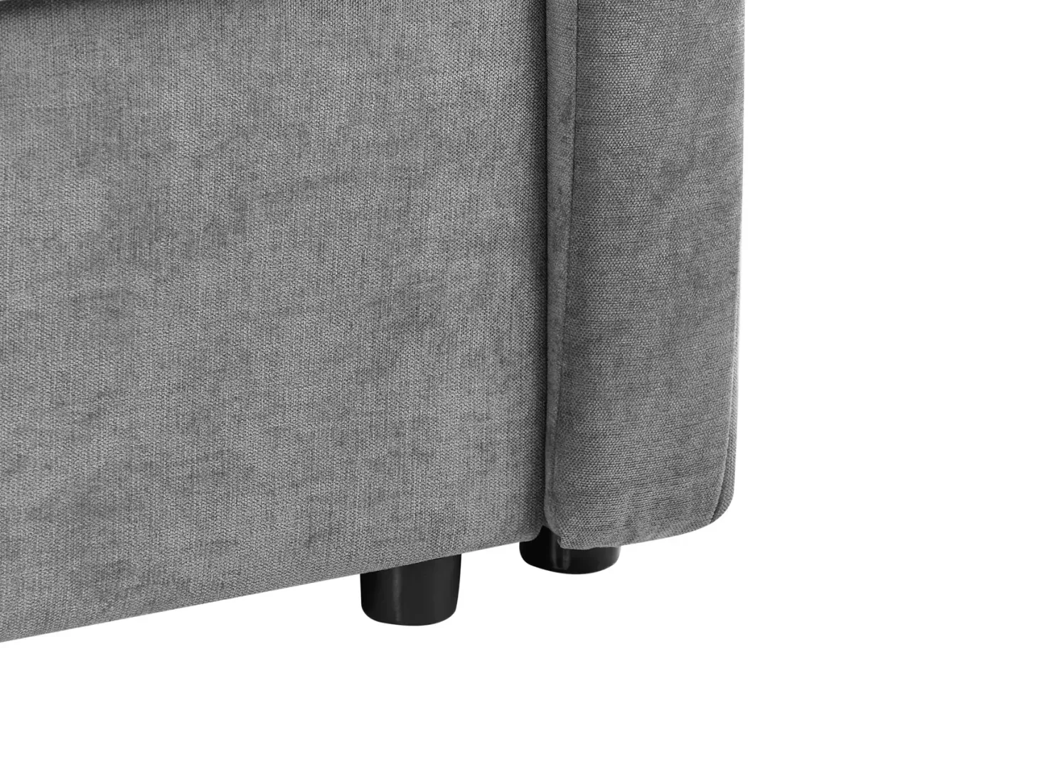 Sovesofa 3 personers BLEIK Chenille Lysegrå med opbevaring