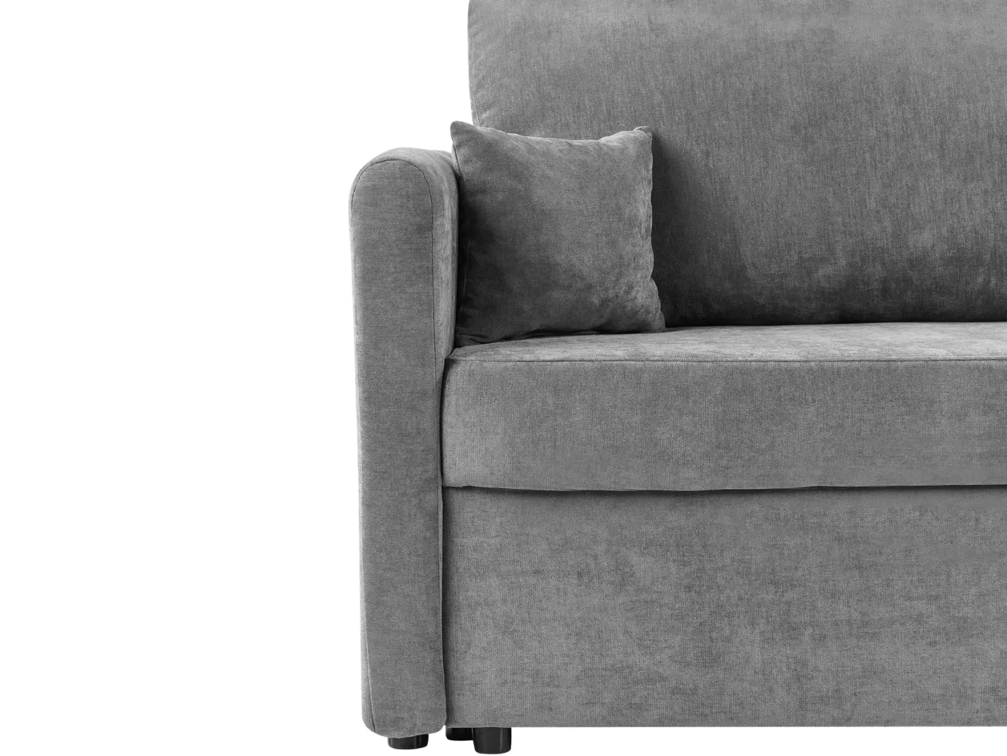 Sovesofa 3 personers BLEIK Chenille Lysegrå med opbevaring