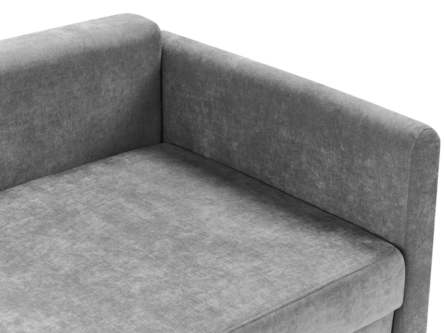 Sovesofa 3 personers BLEIK Chenille Lysegrå med opbevaring
