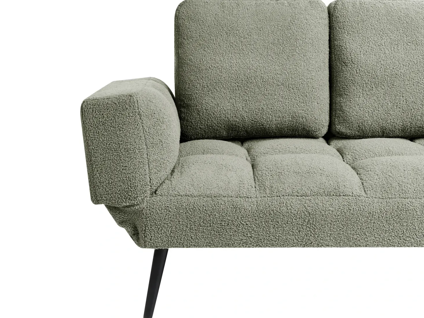 Sovesofa 2 personers BREKKE Boucle Grøn
