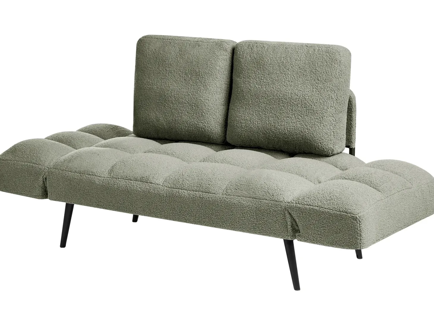 Sovesofa 2 personers BREKKE Boucle Grøn