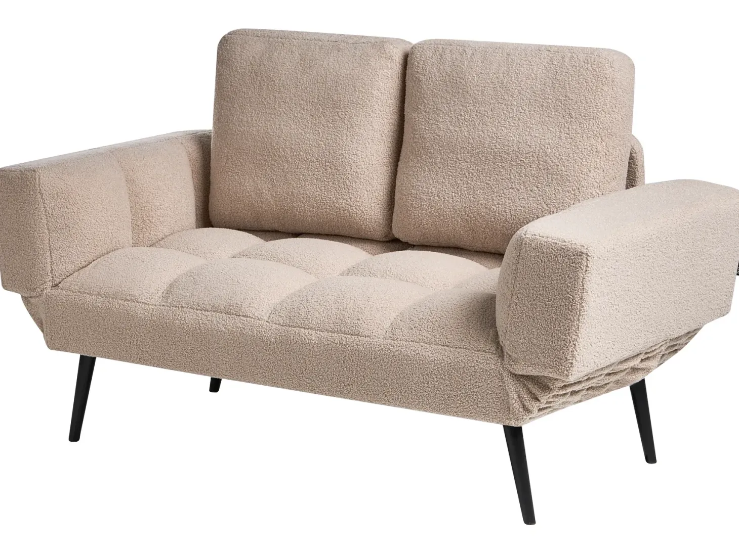 Sovesofa 2 personers BREKKE Boucle Beige