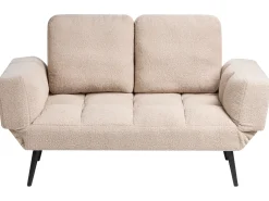 Sovesofa 2 personers BREKKE Boucle Beige