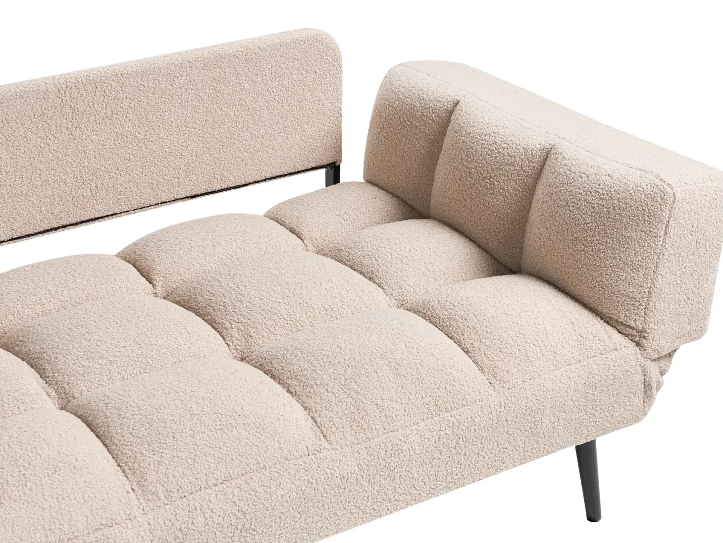 Sovesofa 2 personers BREKKE Boucle Beige