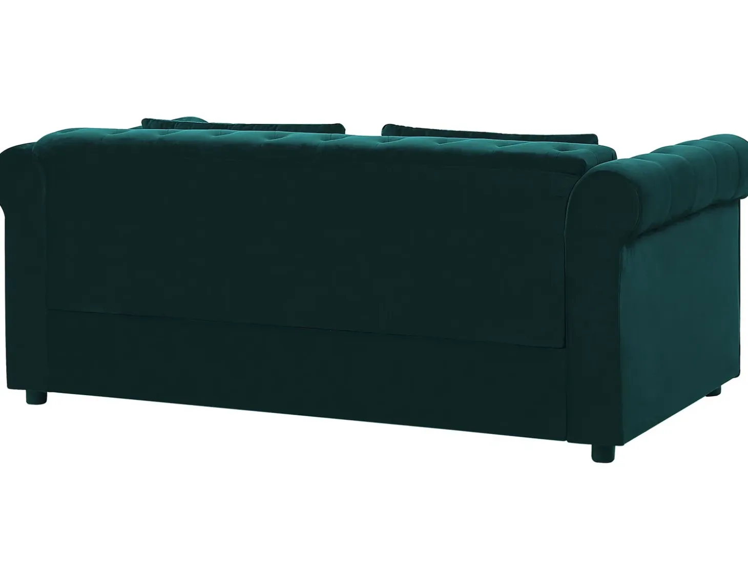 Sovesofa 3 personers CHESTERFIELD Velour Smaragdgrøn
