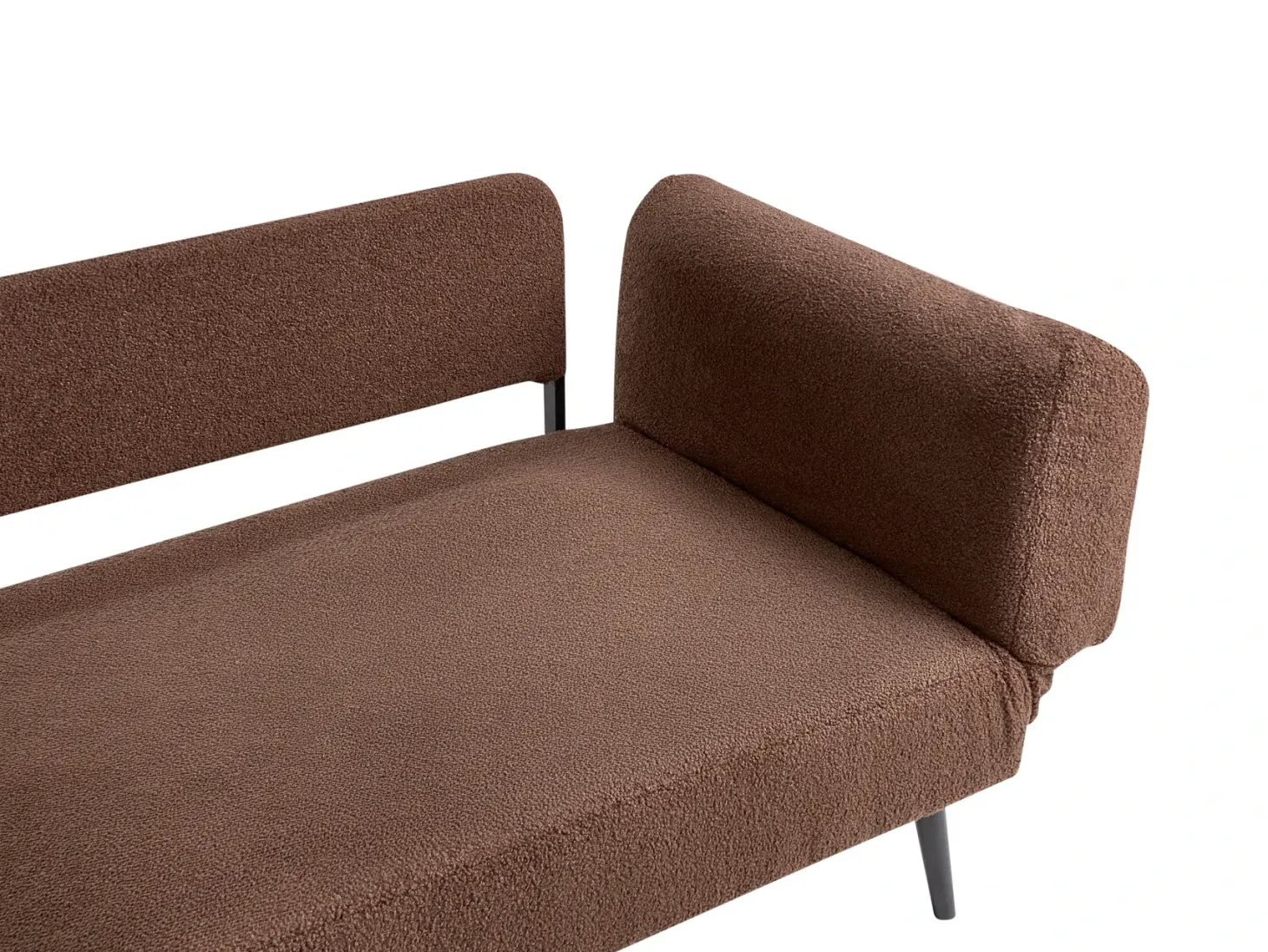 Sovesofa 2 personers DOROTEA Boucle Brun