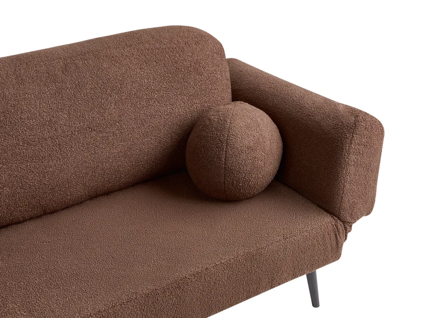Sovesofa 2 personers DOROTEA Boucle Brun