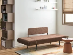 Sovesofa 2 personers DOROTEA Boucle Brun