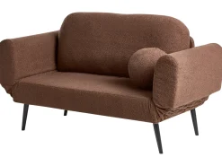 Sovesofa 2 personers DOROTEA Boucle Brun