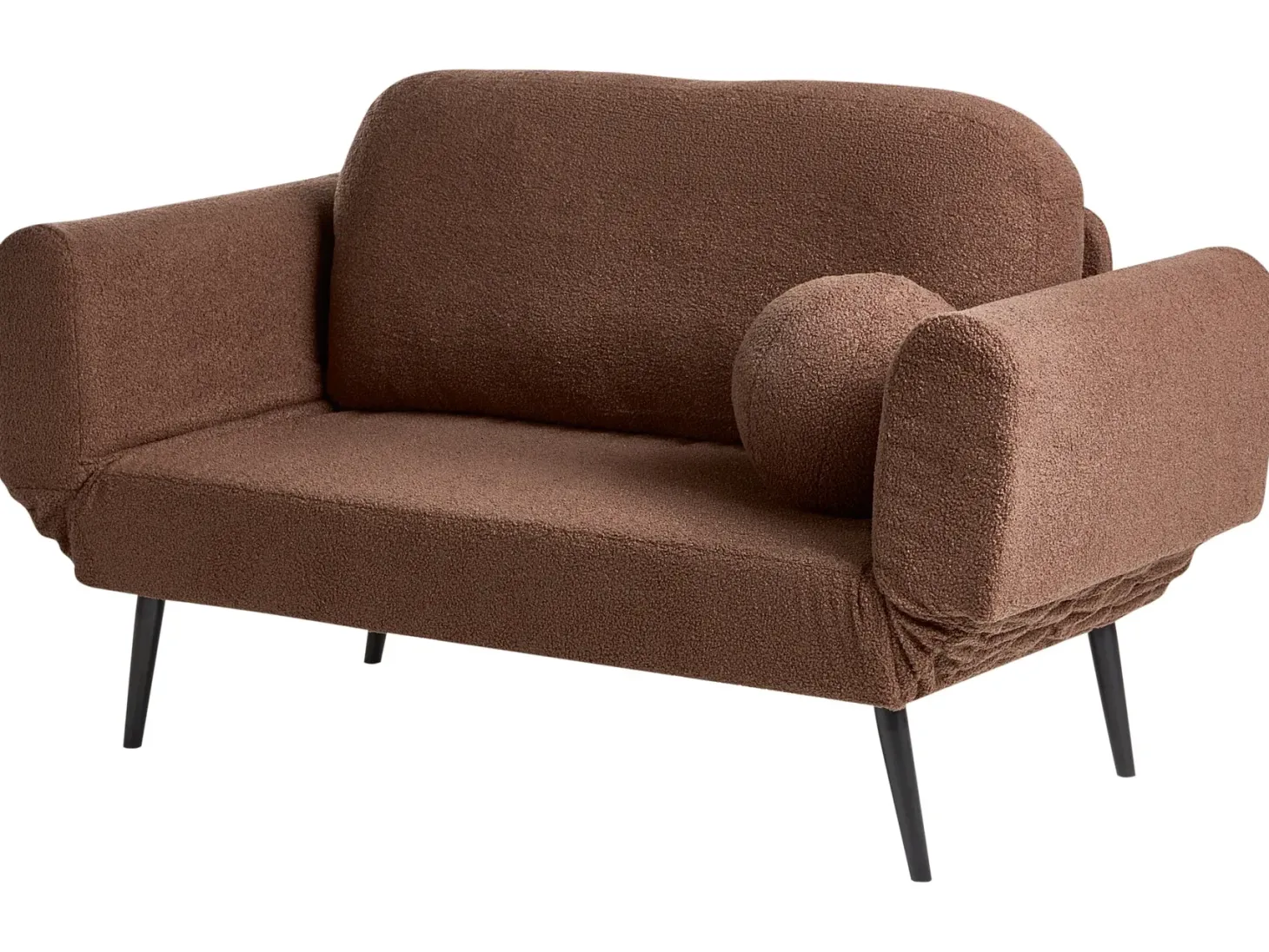 Sovesofa 2 personers DOROTEA Boucle Brun