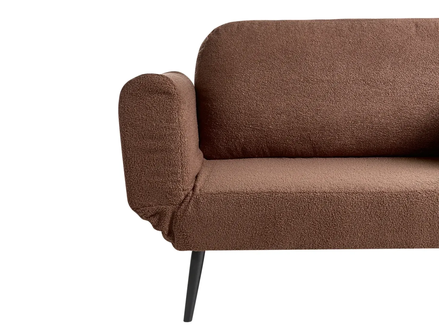 Sovesofa 2 personers DOROTEA Boucle Brun