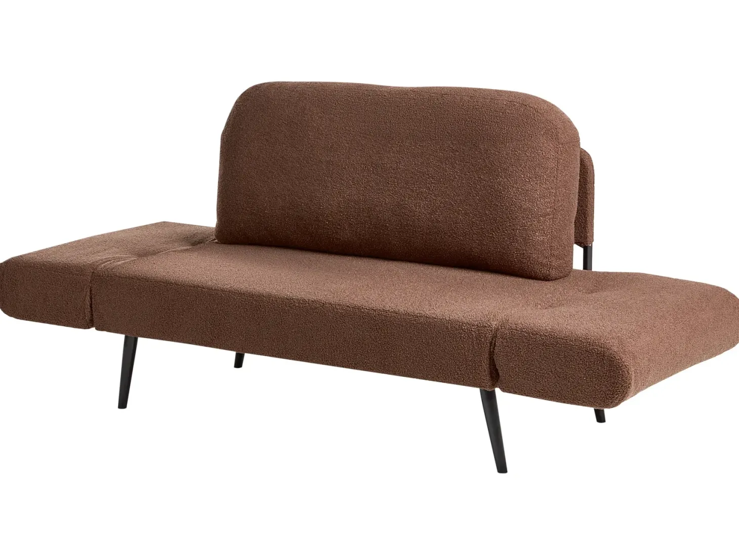 Sovesofa 2 personers DOROTEA Boucle Brun