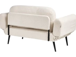 Sovesofa 2 personers DOROTEA Boucle Cremehvid