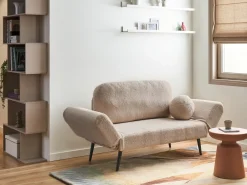 Sovesofa 2 personers DOROTEA Boucle Beige